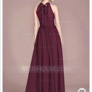 A-Line/Princess Floor Length Chiffon Dress